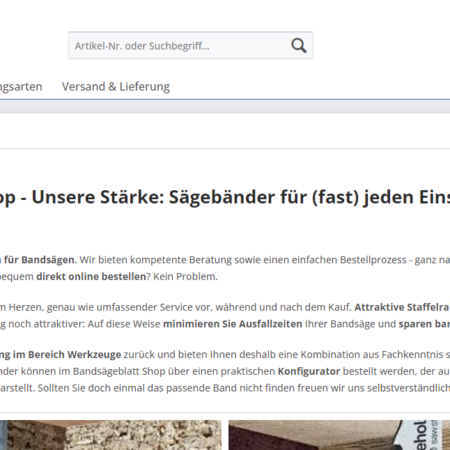 bandsaegeblatt-shop Erfahrungen & Bewertungen