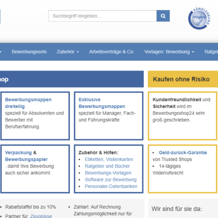 bewerbungsmappen-shop Erfahrungen & Bewertungen