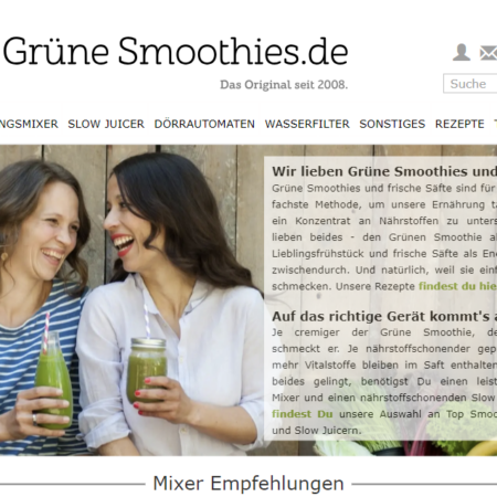 gruenesmoothies Erfahrungen & Bewertungen