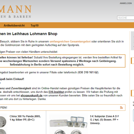 leihhaus-lohmann-shop Erfahrungen & Bewertungen