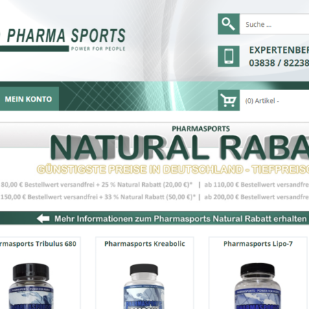 pharmasports Erfahrungen & Bewertungen