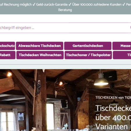 tischdecken-shop Erfahrungen & Bewertungen