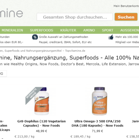 topvitamine Erfahrungen & Bewertungen